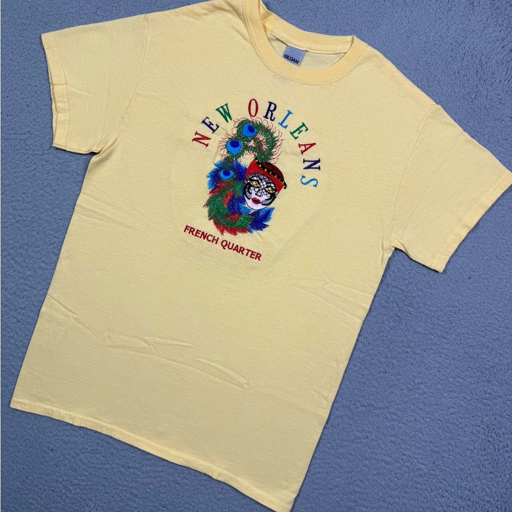 New Orleans French quarter embroidered‎ T-shirt